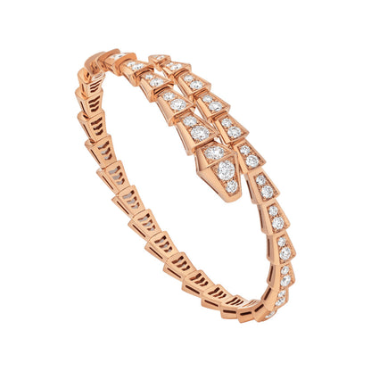 [AURORA]SERPENTI BRACELET 6.8MM PINK GOLD DIAMOND