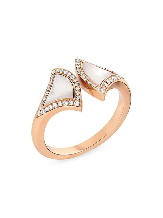 [Aurora]DREAM MOP DIAMOND OPEN RING