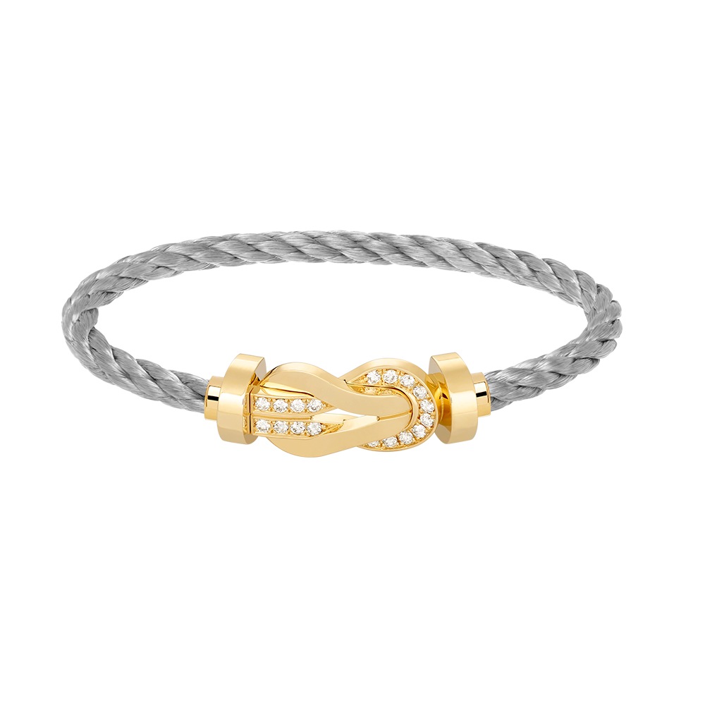[AURORA]CHANCE GROSSES 8-FACH-SCHNALLE HALBDIAMANTARMBAND GOLD
