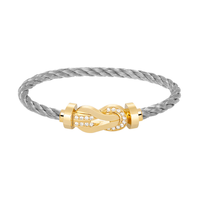 [AURORA]CHANCE GROSSES 8-FACH-SCHNALLE HALBDIAMANTARMBAND GOLD