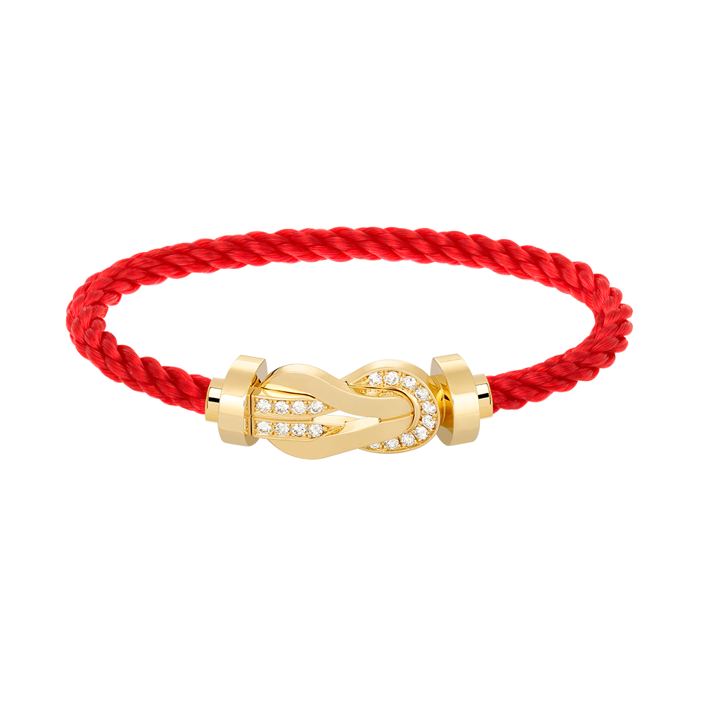 [AURORA]CHANCE GROSSES 8-FACH-SCHNALLE HALBDIAMANTARMBAND GOLD