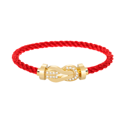 [AURORA]CHANCE GROSSES 8-FACH-SCHNALLE HALBDIAMANTARMBAND GOLD