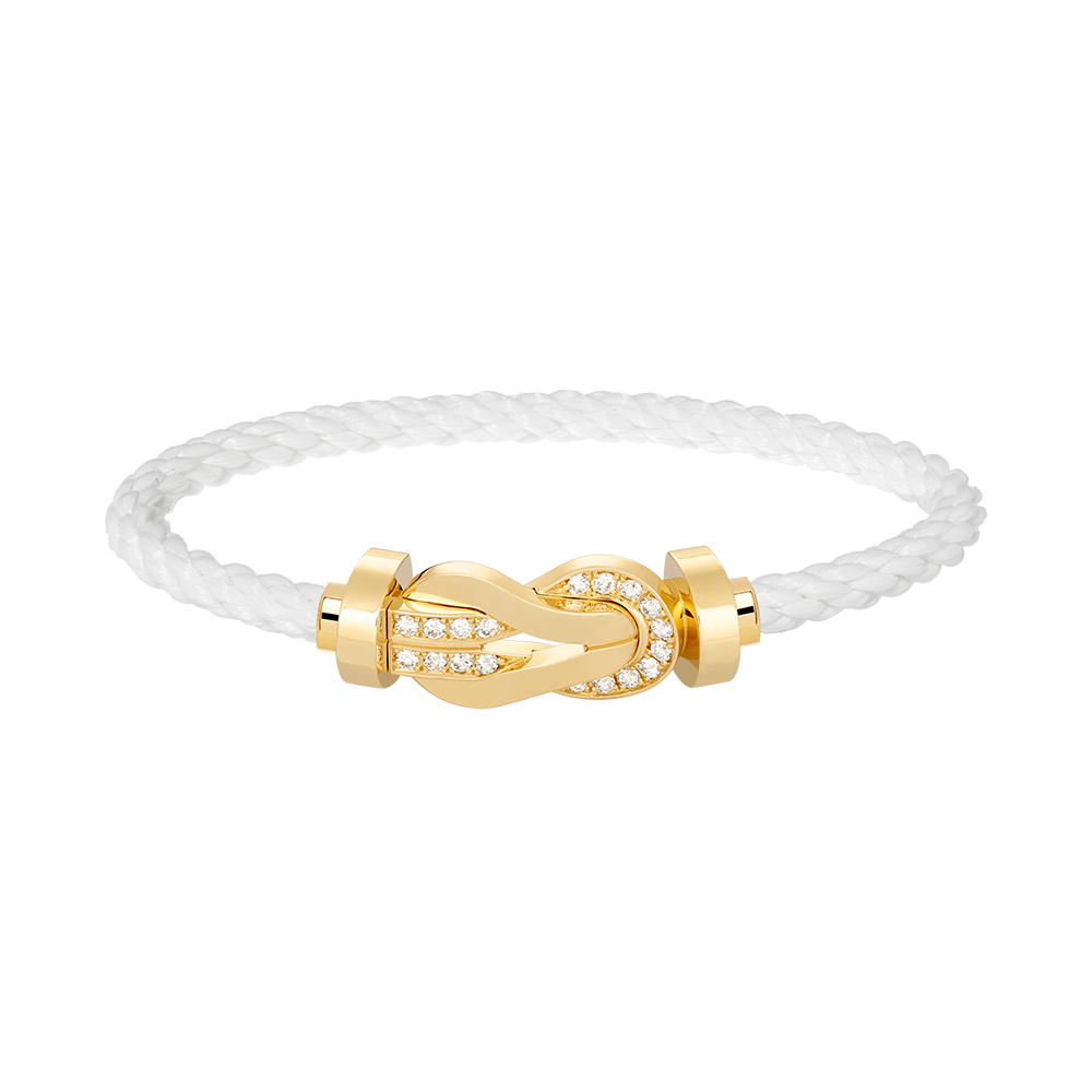 [AURORA]CHANCE GROSSES 8-FACH-SCHNALLE HALBDIAMANTARMBAND GOLD