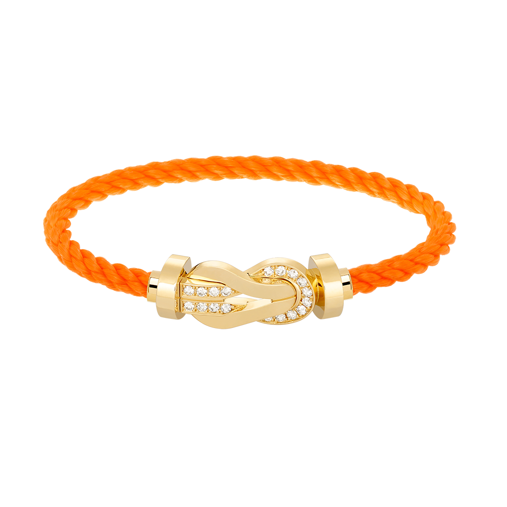 [AURORA]CHANCE GROSSES 8-FACH-SCHNALLE HALBDIAMANTARMBAND GOLD