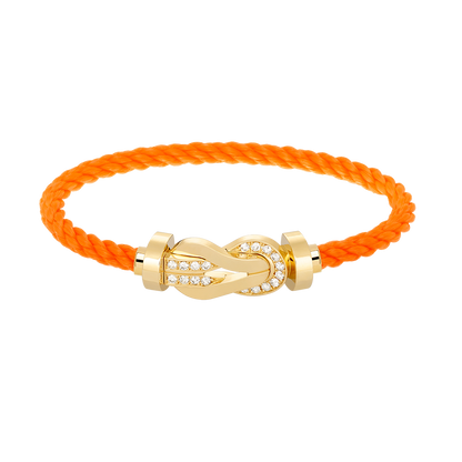 [AURORA]CHANCE GROSSES 8-FACH-SCHNALLE HALBDIAMANTARMBAND GOLD