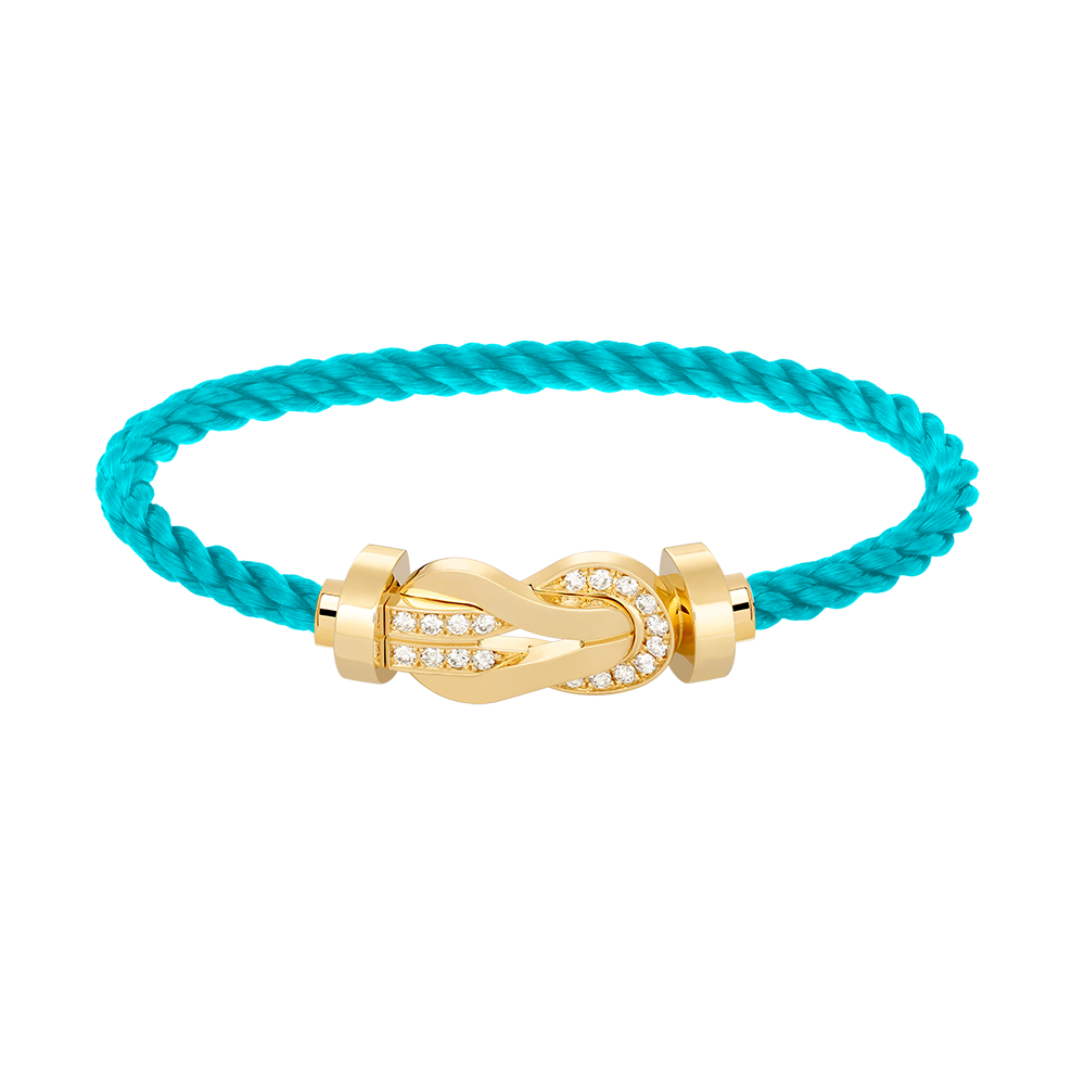 [AURORA]CHANCE GROSSES 8-FACH-SCHNALLE HALBDIAMANTARMBAND GOLD