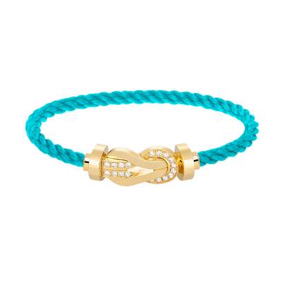 [AURORA]CHANCE GROSSES 8-FACH-SCHNALLE HALBDIAMANTARMBAND GOLD