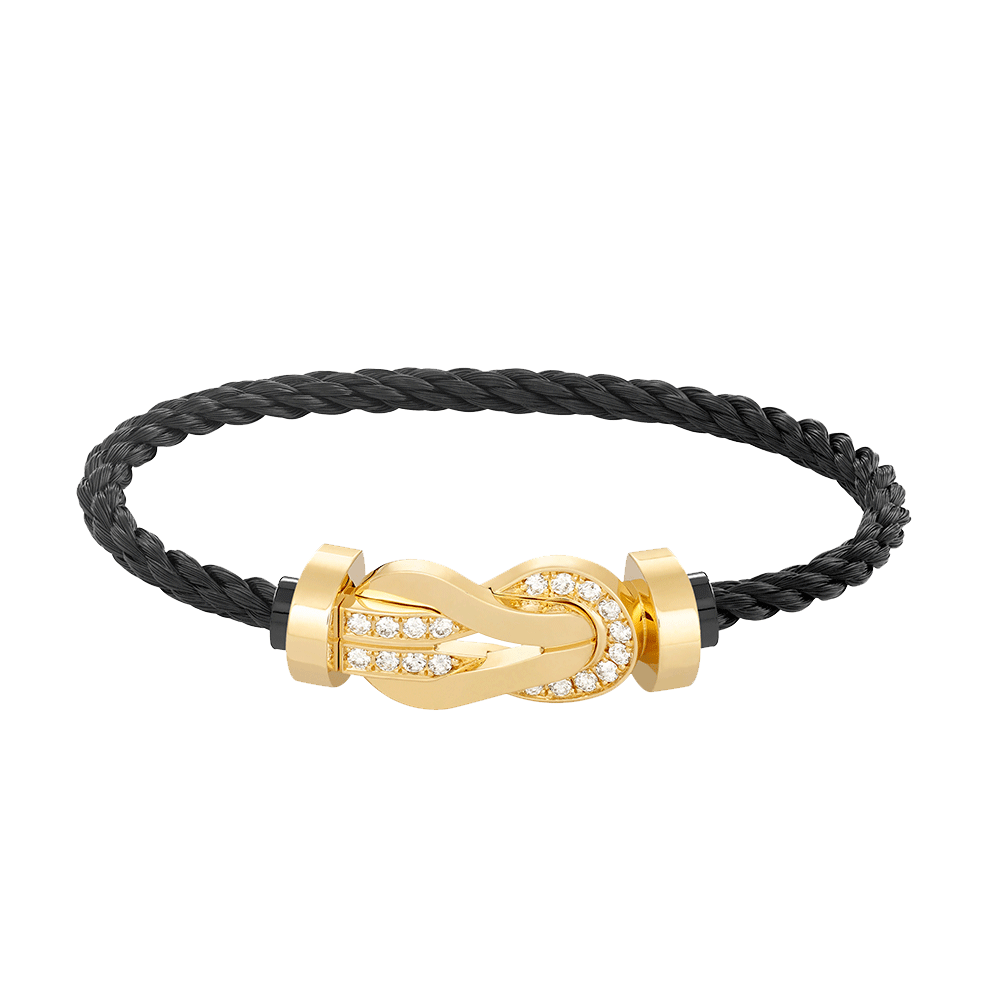 [AURORA]CHANCE GROSSES 8-FACH-SCHNALLE HALBDIAMANTARMBAND GOLD