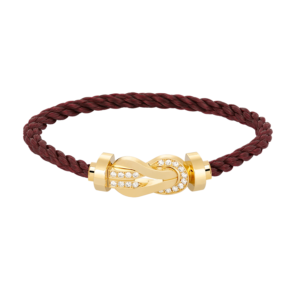 [AURORA]CHANCE GROSSES 8-FACH-SCHNALLE HALBDIAMANTARMBAND GOLD