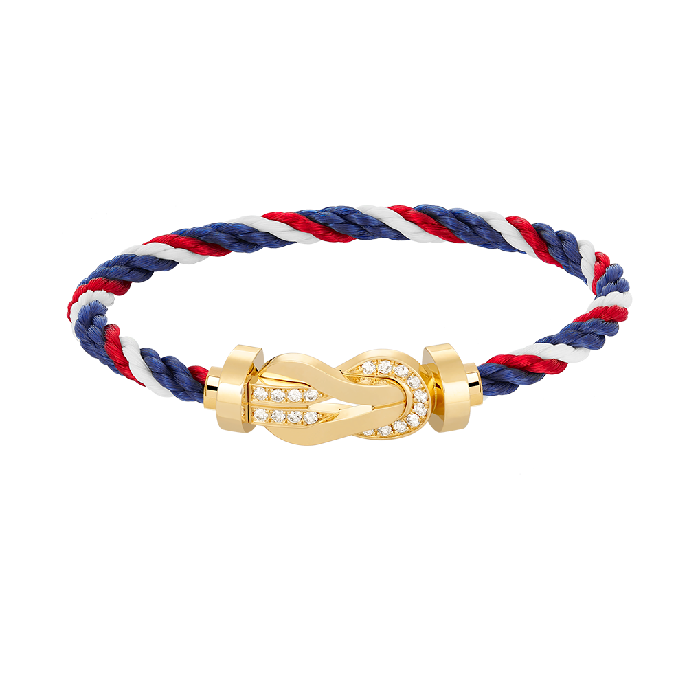 [AURORA]CHANCE GROSSES 8-FACH-SCHNALLE HALBDIAMANTARMBAND GOLD