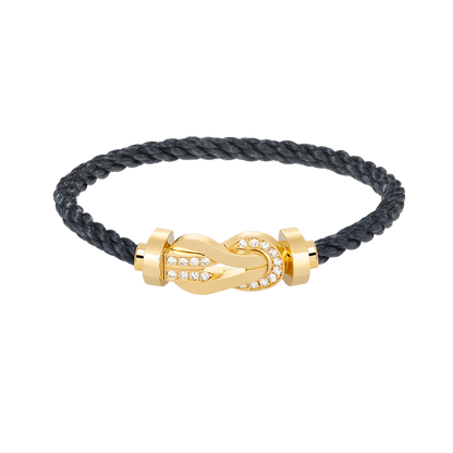 [AURORA]CHANCE GROSSES 8-FACH-SCHNALLE HALBDIAMANTARMBAND GOLD