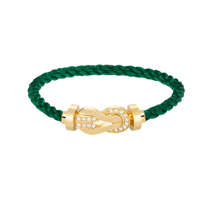 [AURORA]CHANCE GROSSES 8-FACH-SCHNALLE HALBDIAMANTARMBAND GOLD