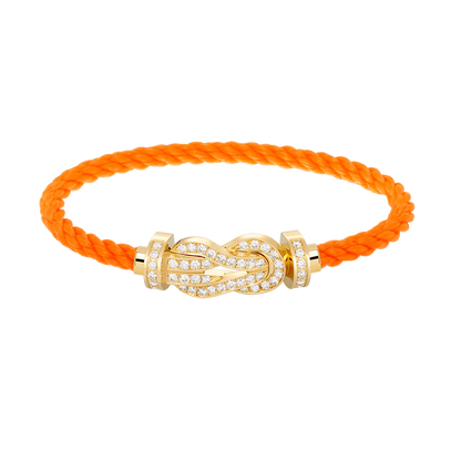 [AURORA]CHANCE GROSSES 8-FACH-ARMBAND MIT VOLLDIAMANTEN UND SCHNALLE GOLD