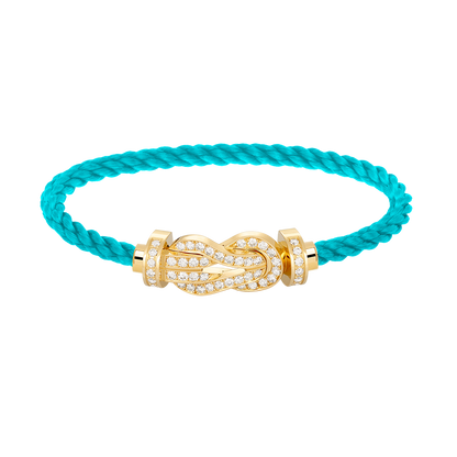 [AURORA]CHANCE GROSSES 8-FACH-ARMBAND MIT VOLLDIAMANTEN UND SCHNALLE GOLD