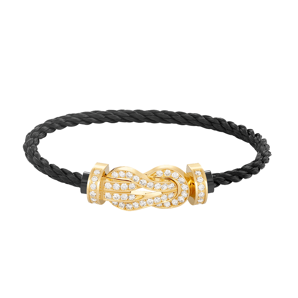 [AURORA]CHANCE GROSSES 8-FACH-ARMBAND MIT VOLLDIAMANTEN UND SCHNALLE GOLD