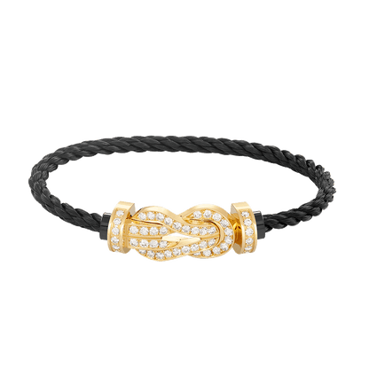 [AURORA]CHANCE GROSSES 8-FACH-ARMBAND MIT VOLLDIAMANTEN UND SCHNALLE GOLD