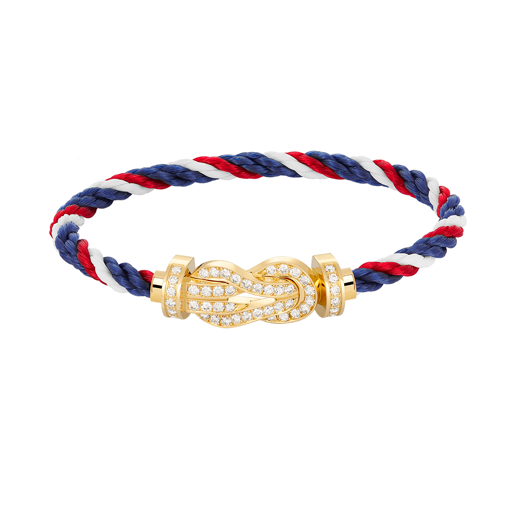 [AURORA]CHANCE GROSSES 8-FACH-ARMBAND MIT VOLLDIAMANTEN UND SCHNALLE GOLD
