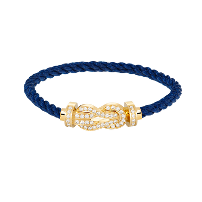 [AURORA]CHANCE GROSSES 8-FACH-ARMBAND MIT VOLLDIAMANTEN UND SCHNALLE GOLD