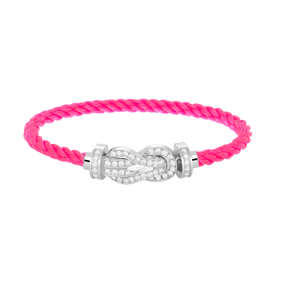 [AURORA]チャンス ラージ 8桁バックル フルダイヤモンドブレスレット シルバー