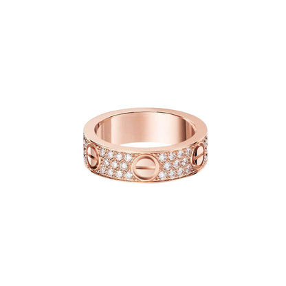 [AURORA]LOVE RING 5.5MM DIAMONDS PAVED