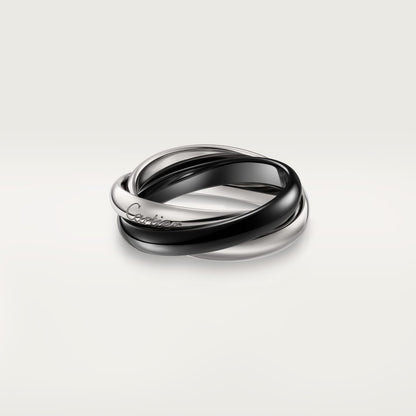[AURORA]TRINITY 3.2MM RING BLACK CERAMIC