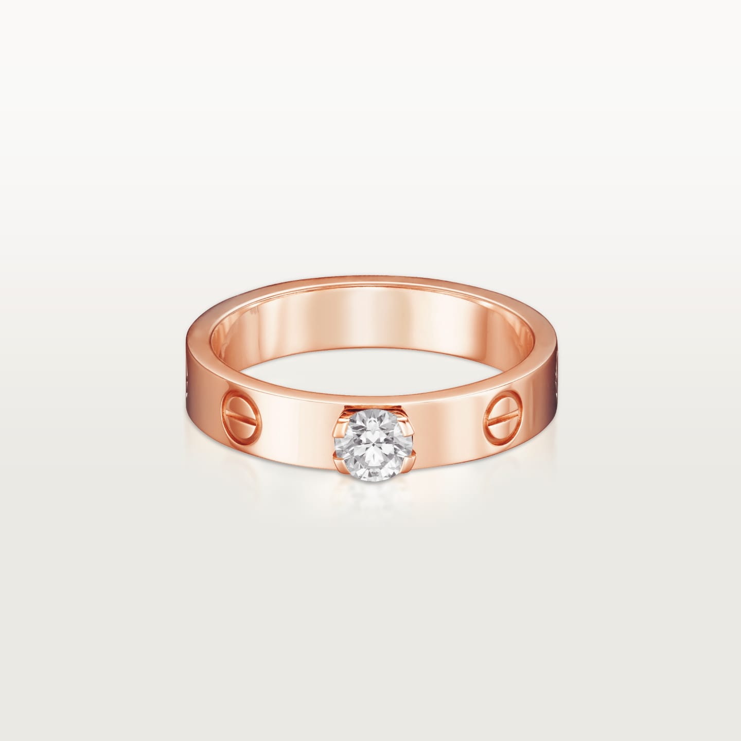 [AURORA]LOVE RING 3.6MM 1 BIG DIAMOND
