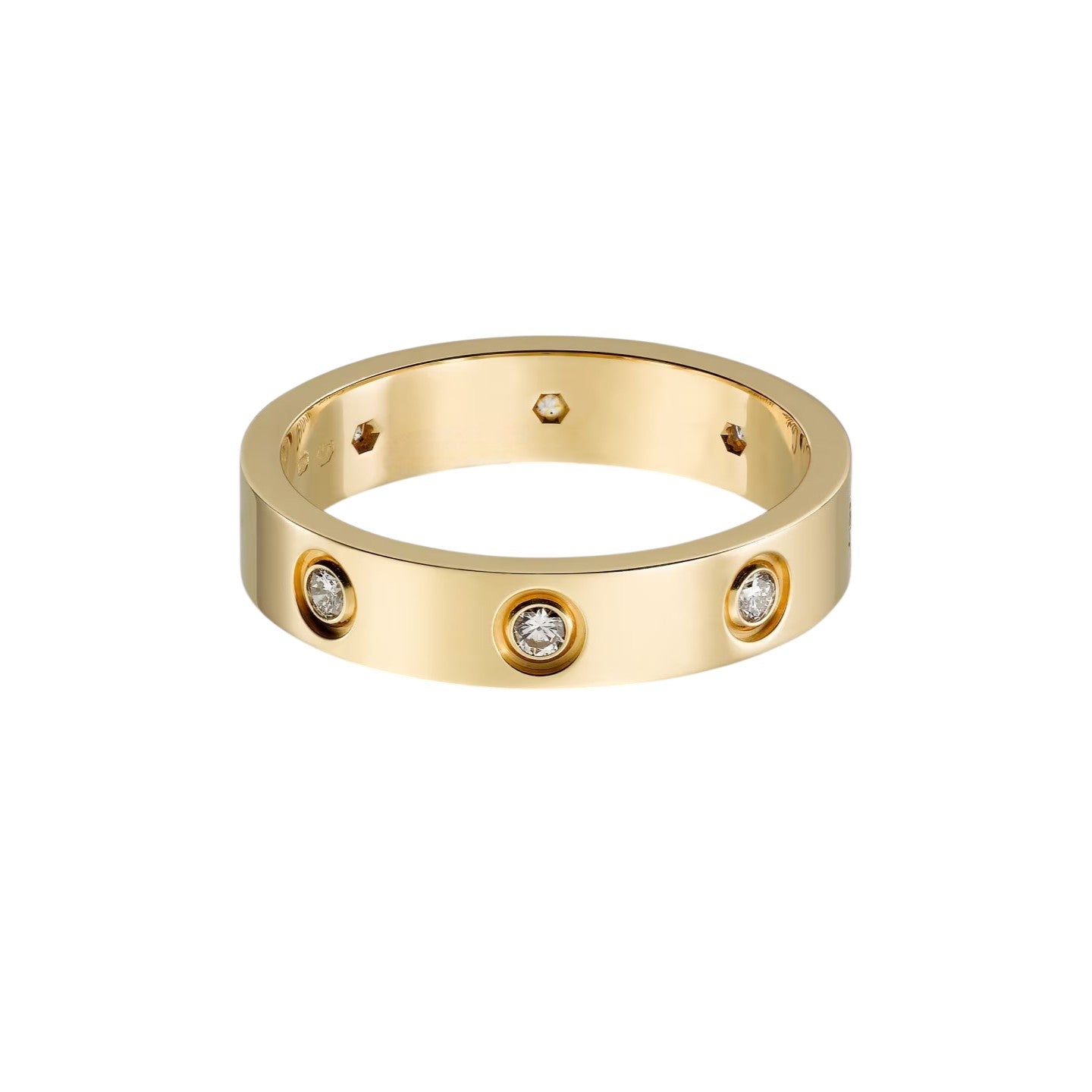 [AURORA]LOVE 4MM 8 DIAMOND RING