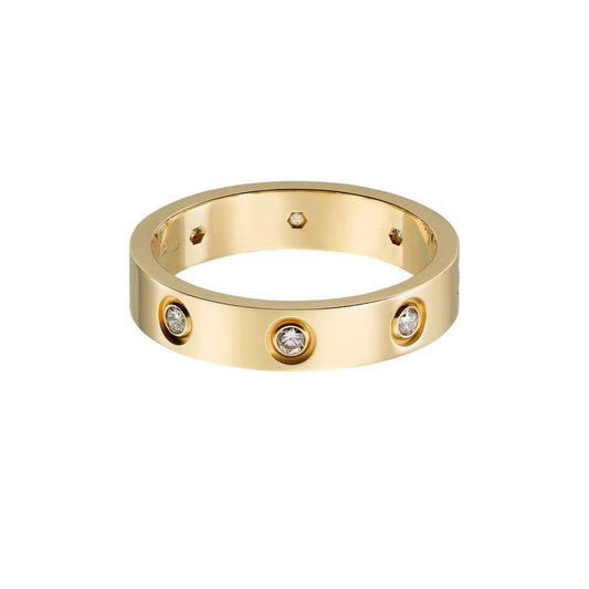 [AURORA]LOVE 4MM 8 DIAMOND RING