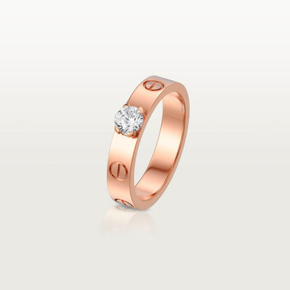 [AURORA]LOVE RING 3.6MM 1 BIG DIAMOND