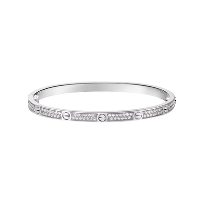 [AURORA]LOVE BRACELET 3.65MM DIAMOND-PAVED