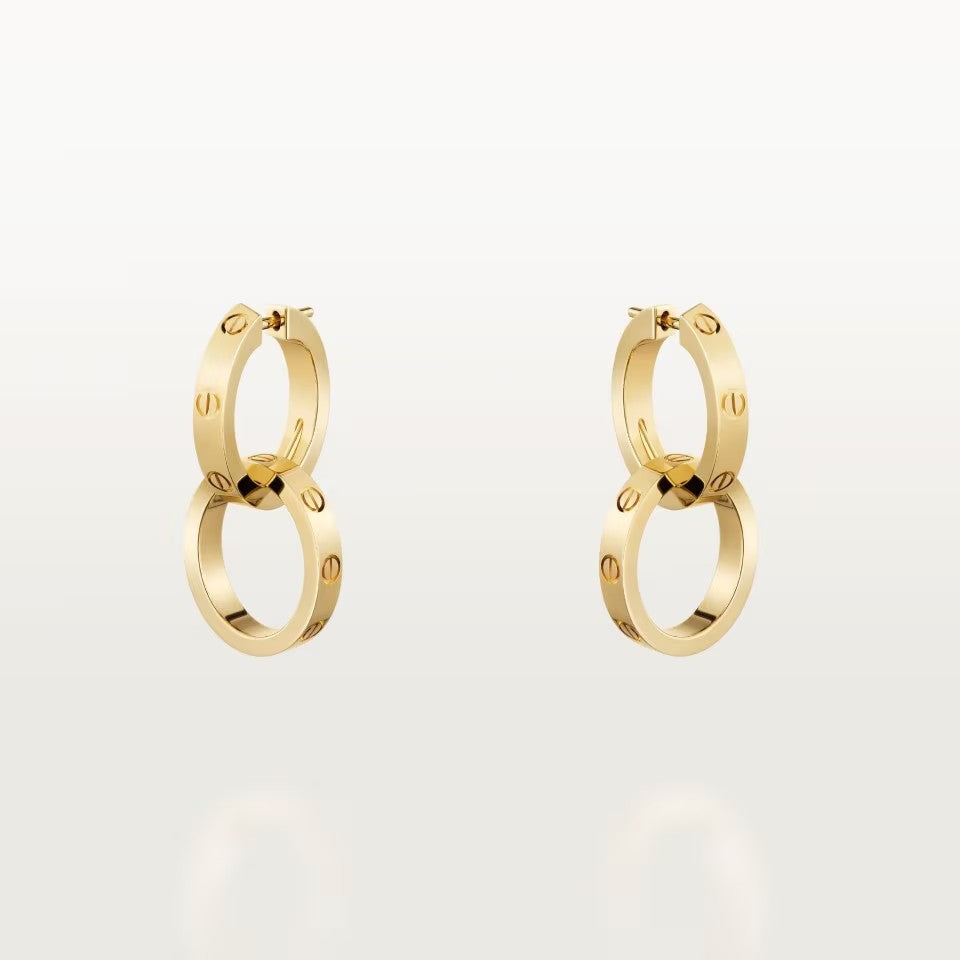[AURORA]LOVE 3.3MM DANGLE EARRINGS