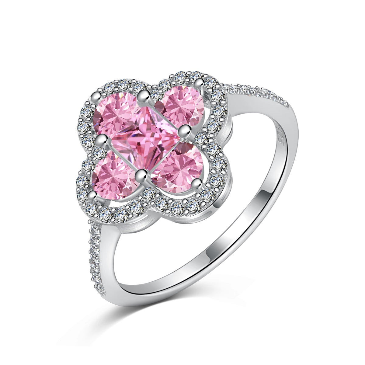 [Aurora]Luxurious Eternity Flower Shape Banquet Ring