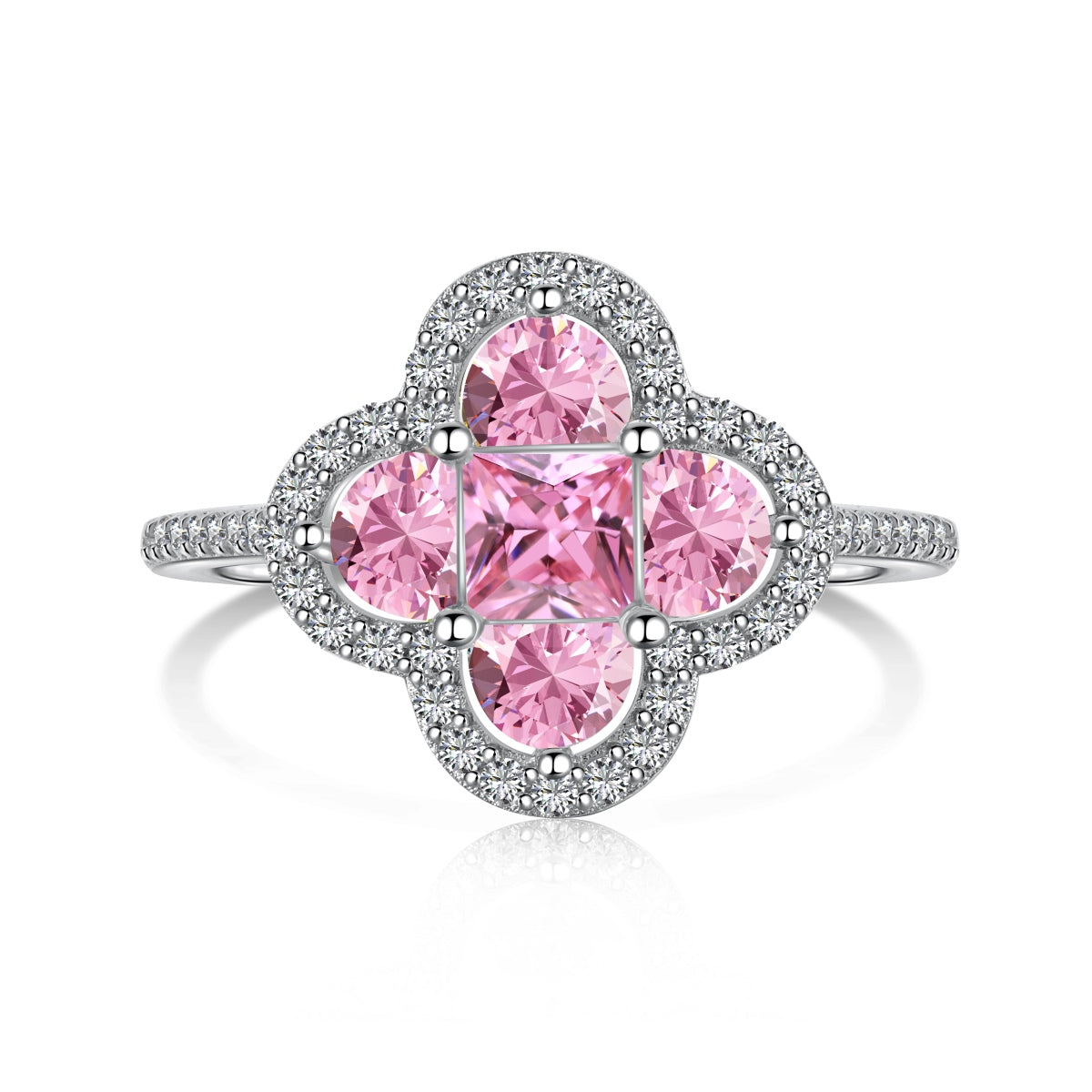 [Aurora]Luxurious Eternity Flower Shape Banquet Ring