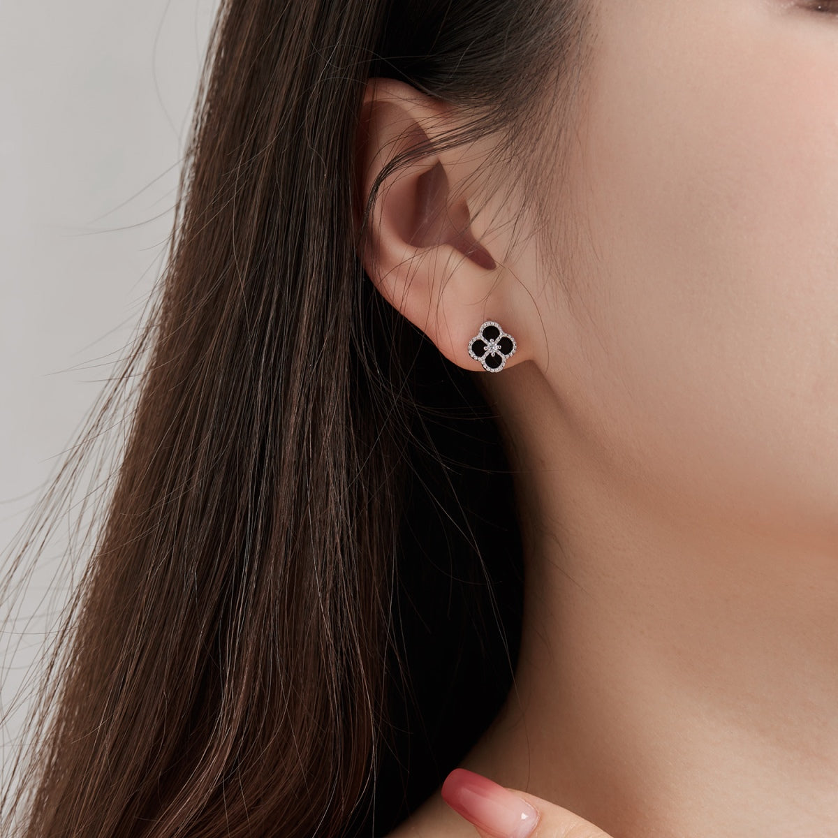 [Aurora]Four-Leaf Clover Flower Shape Exquisite Earrings