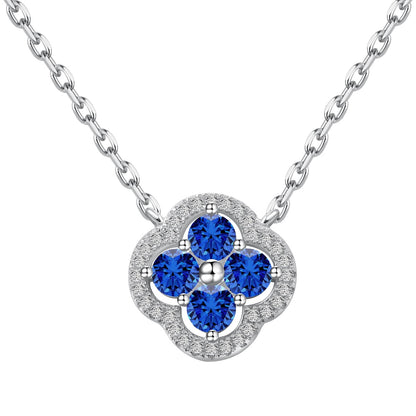 [AURORA]Exquisite Halskette mit vierblättrigem Kleeblatt-Blumendesign