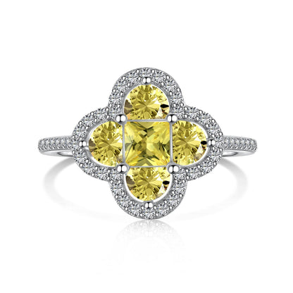 [Aurora]Luxurious Eternity Flower Shape Banquet Ring