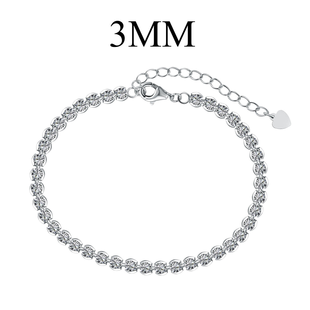 [Aurora]Ornate  Sparkling Round Cut Daily Bracelet