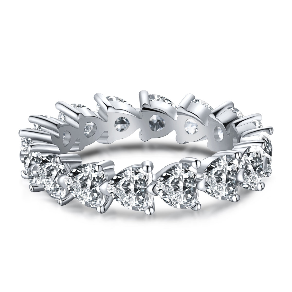 [Aurora]0.25 Carat Radiant Romance Heart Cut Lover Ring