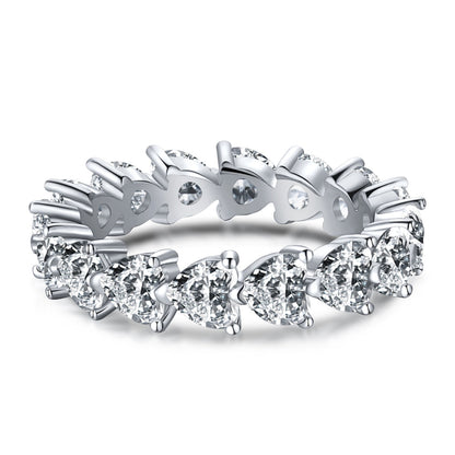 [Aurora]0.25 Carat Radiant Romance Heart Cut Lover Ring