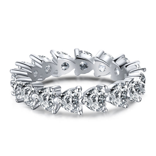[AURORA]0.25 Carat Radiant Romance Heart Cut Lover Ring