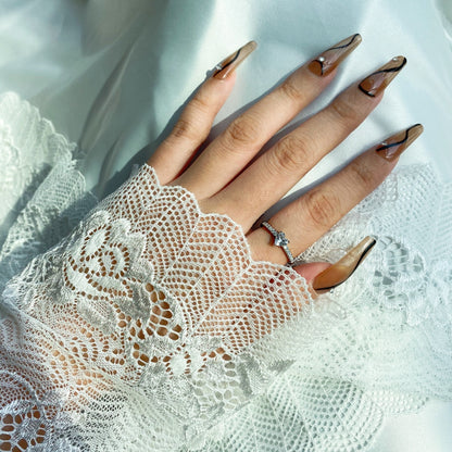 [AURORA]0.5 Carat CaratEternity Charming Heart Shape Lover Ring