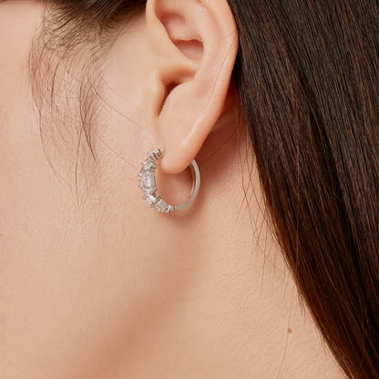 [Aurora]Dazzling Colorful Emerald Cut Daily Earrings