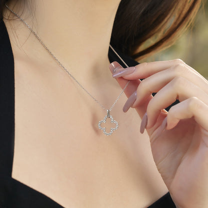 [Aurora]Four-Leaf Clover Hollow Design Exquisite Necklace