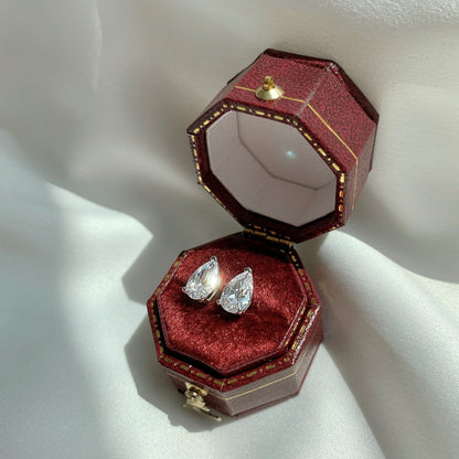 [Aurora]Ornate Water Drop Shape Earrings