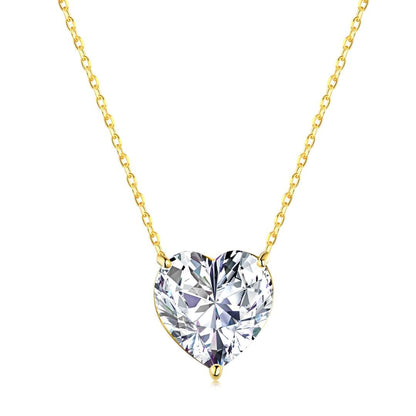 [Aurora]6.0 carat Radiant Heart Shape Necklace