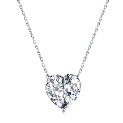 [Aurora]6.0 carat Radiant Heart Shape Necklace