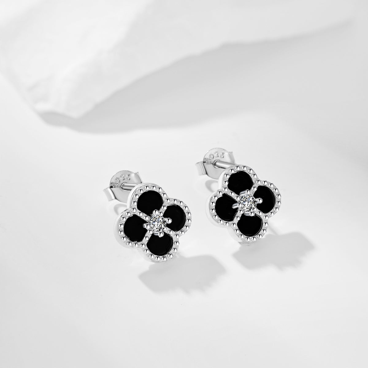 [Aurora]Four-Leaf Clover Flower Shape Exquisite Earrings
