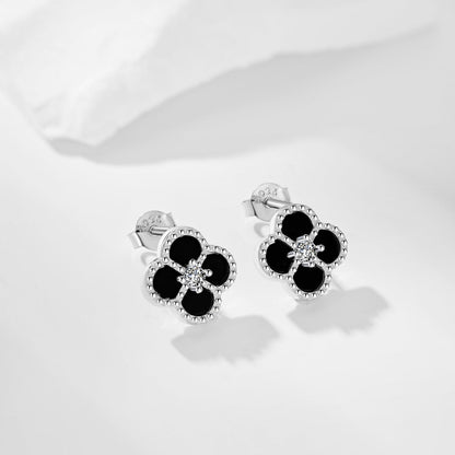 [Aurora]Four-Leaf Clover Flower Shape Exquisite Earrings