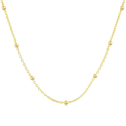 [AURORA]Small Bead Clavicle Chain Simple Necklace