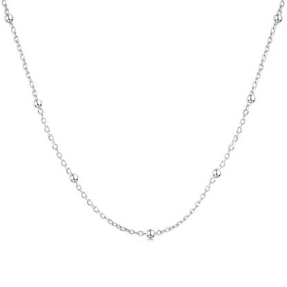 [Aurora]Small Bead Clavicle Chain Simple Necklace